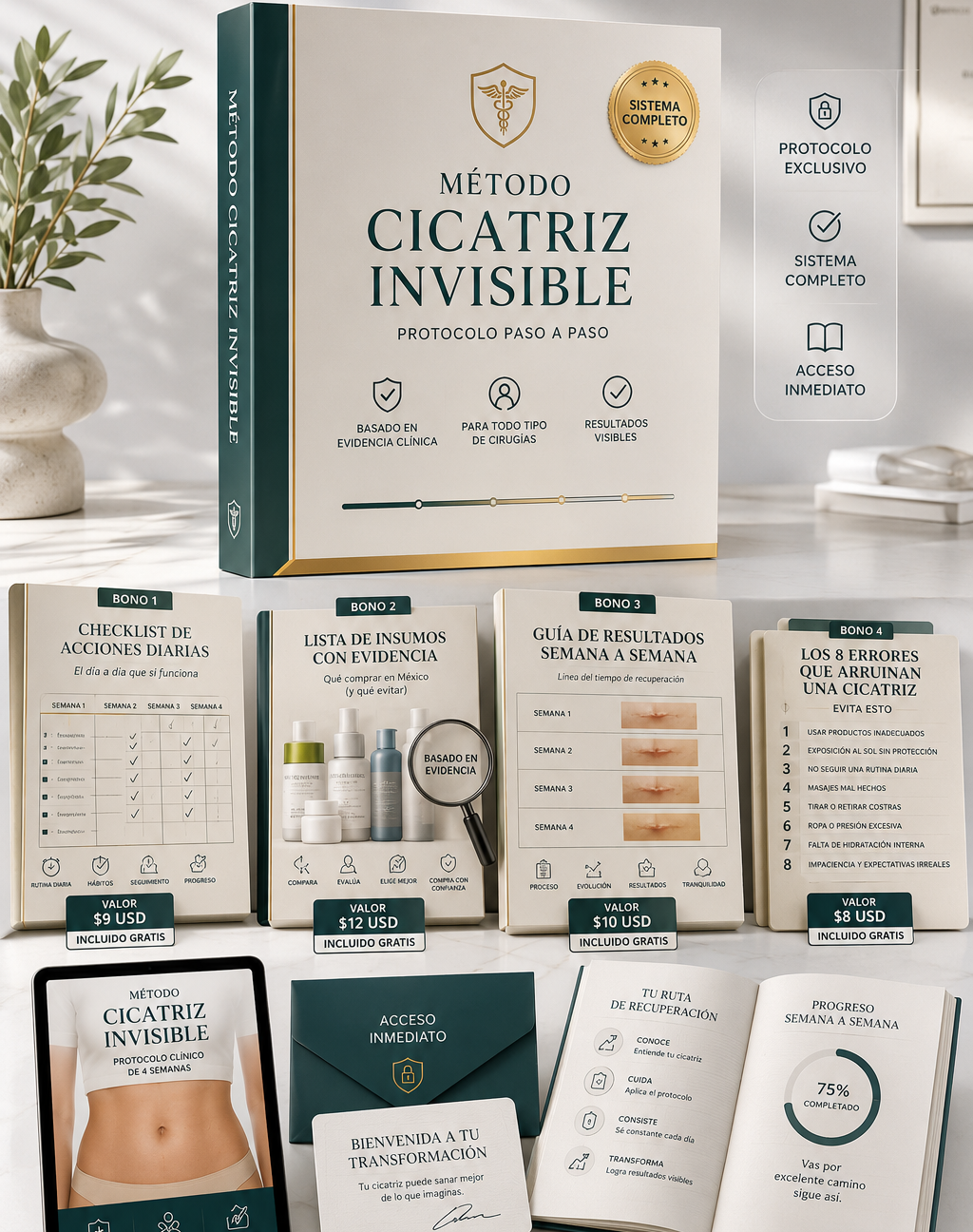 Mockup Método Cicatriz Invisible